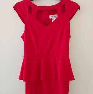 Red Peplum Dress